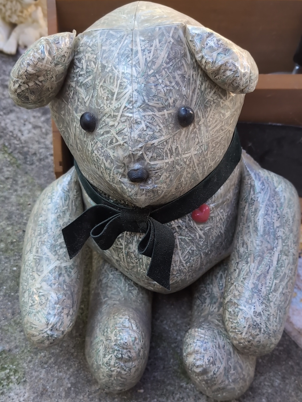 Mr. Bills Teddy Bear Stuffed w/ Money!   Vintage Toy could Make a Million